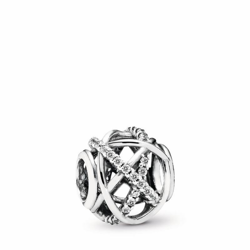 Pandora Galaxy Charm - Sterling Silver/Cubic Zirconia - Canada | WA9084YR